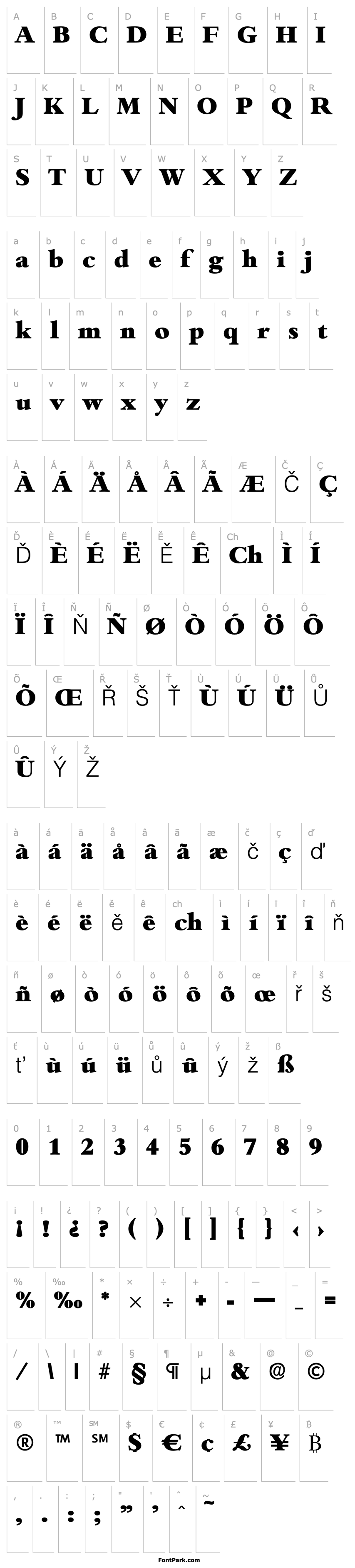 Přehled Bamberg-ExtraBold