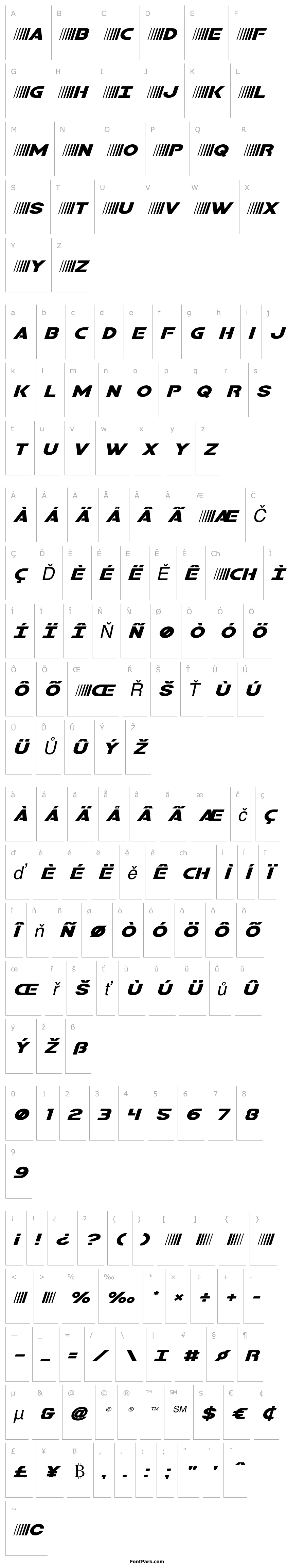 Overview Bamf Expanded Italic