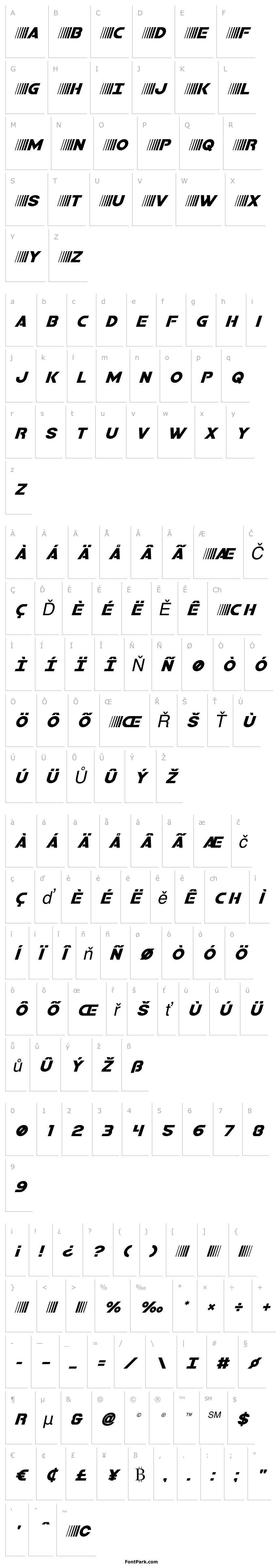 Přehled Bamf Title Italic