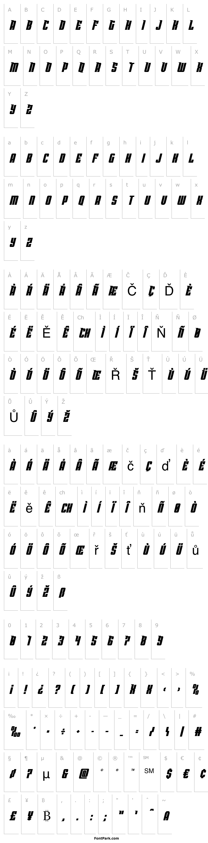 Overview Bandit & Snowman Slight Italic