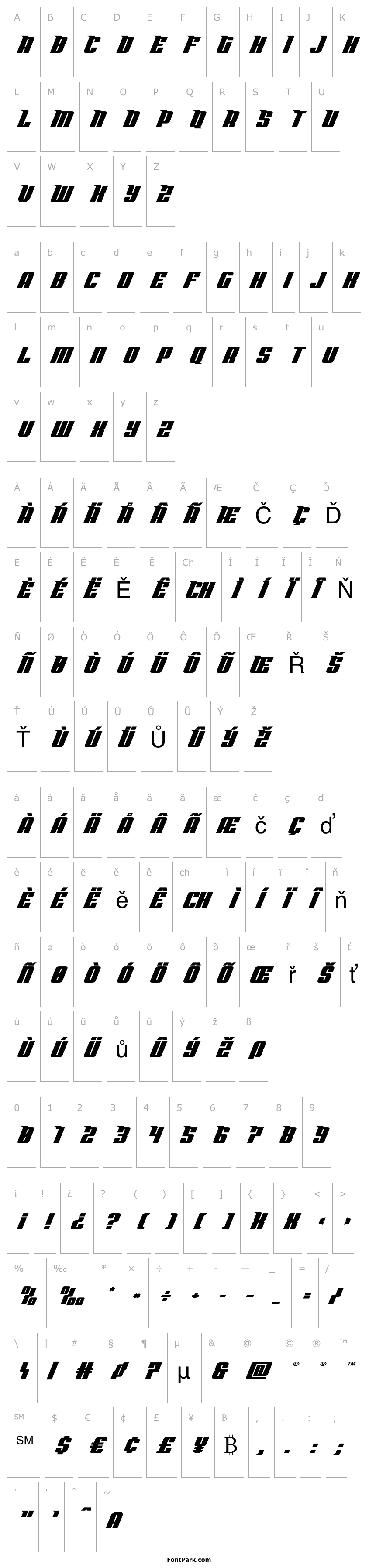 Overview Bandit & Snowman Wide Italic