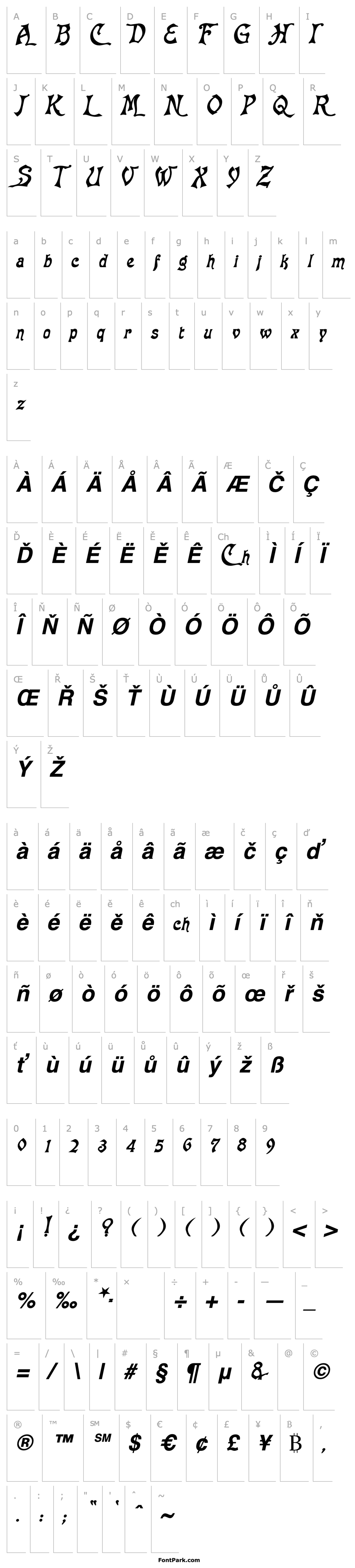 Overview Baphomet BlackItalic