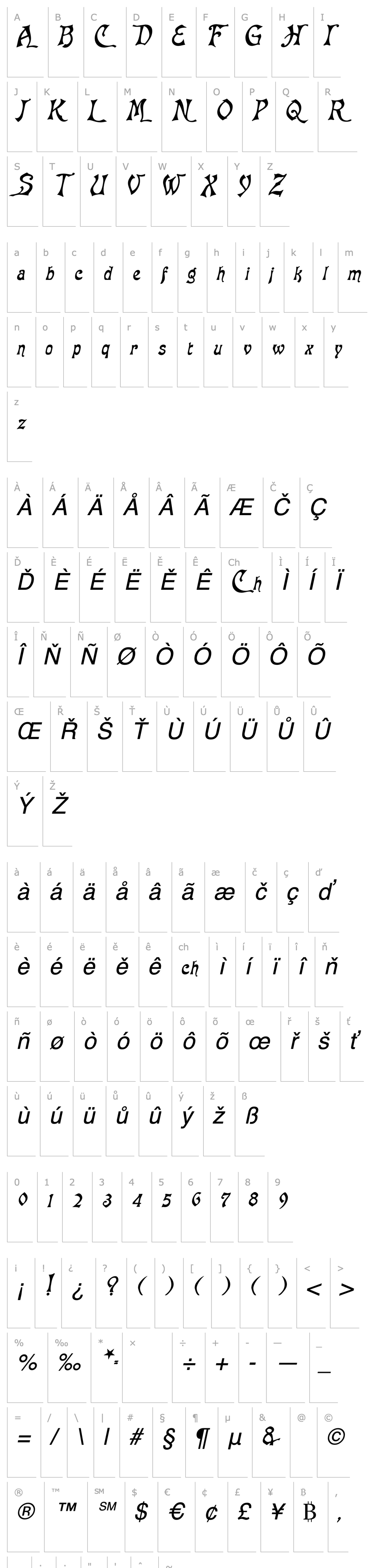 Overview Baphomet Italic