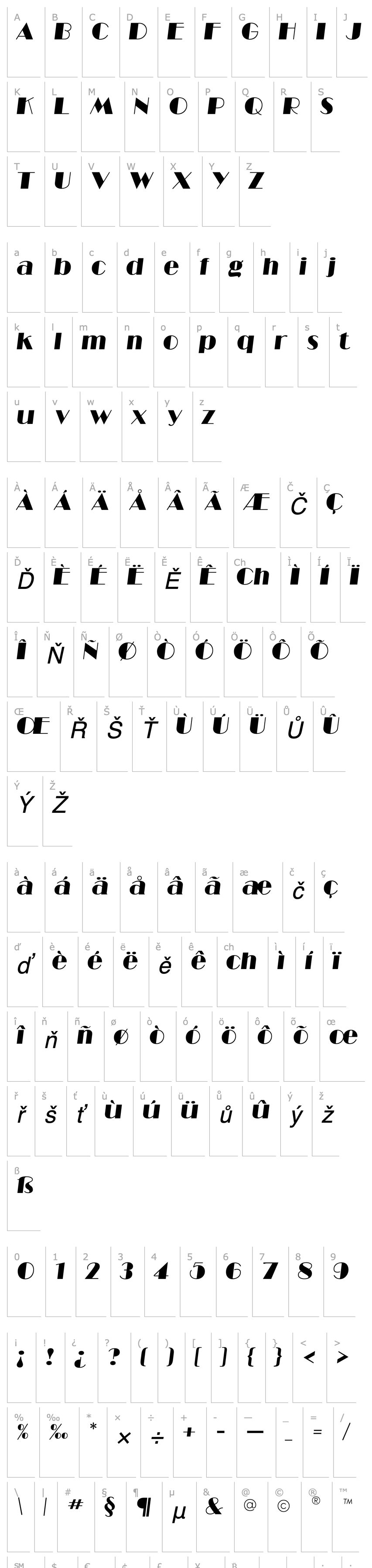 Overview Barbe Display SSi Italic