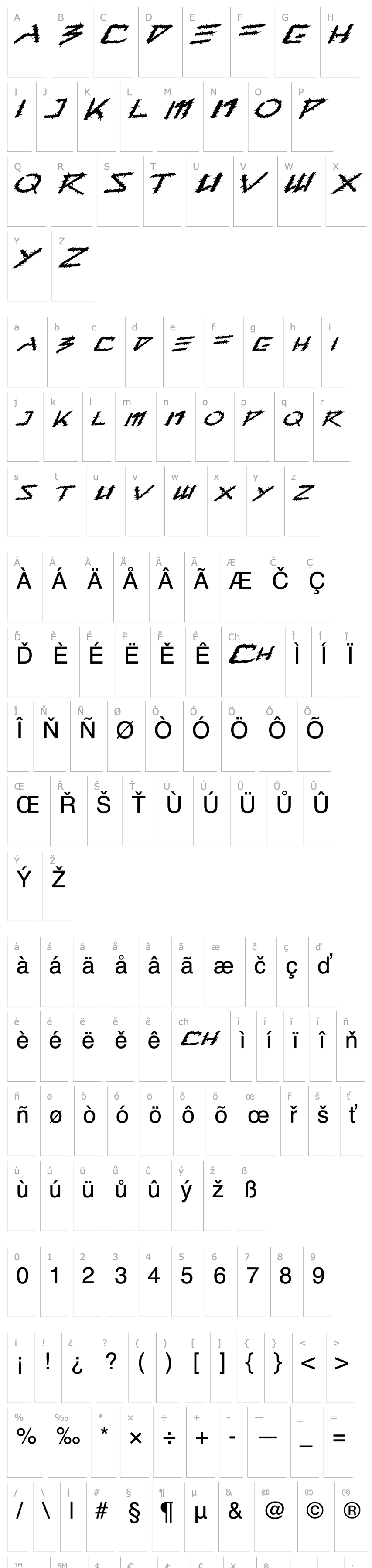 Overview Barbed Type