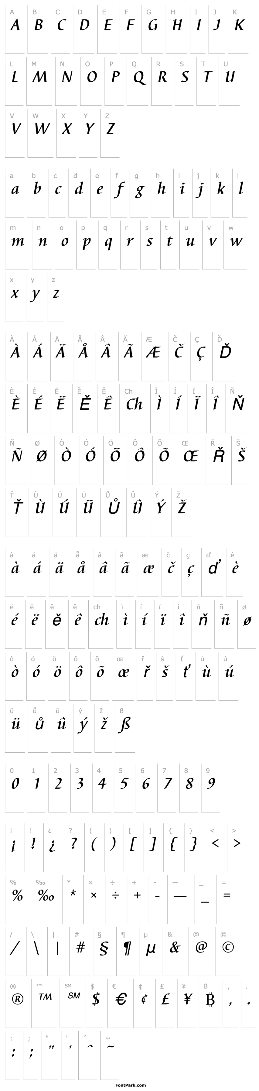 Overview BarbedorTMed Italic