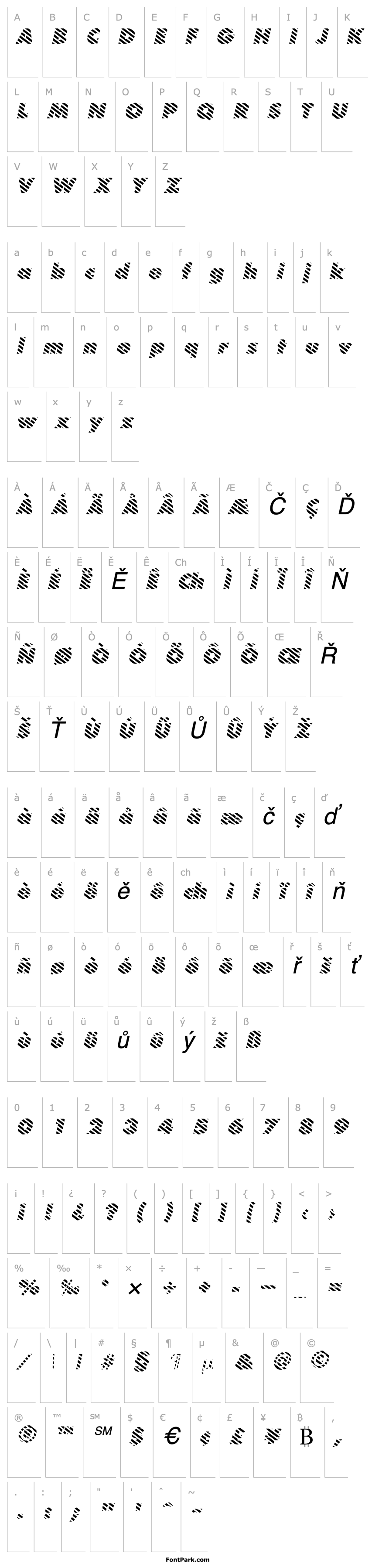 Overview BarberPole Italic