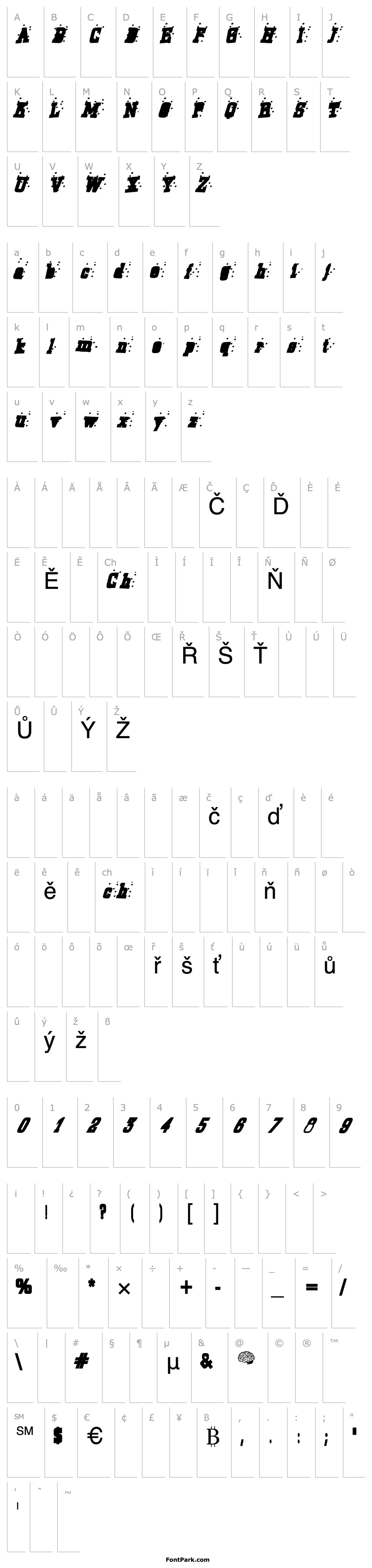 Overview Barbs Typewriter Medium