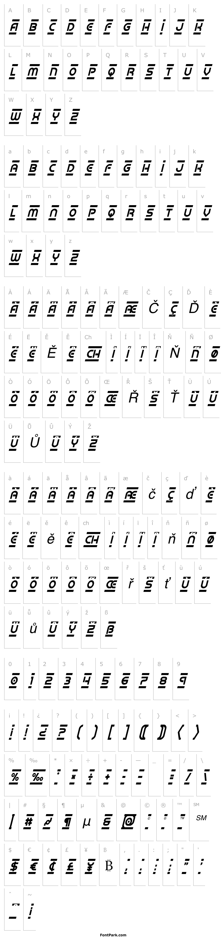 Overview Barcade Condensed Italic