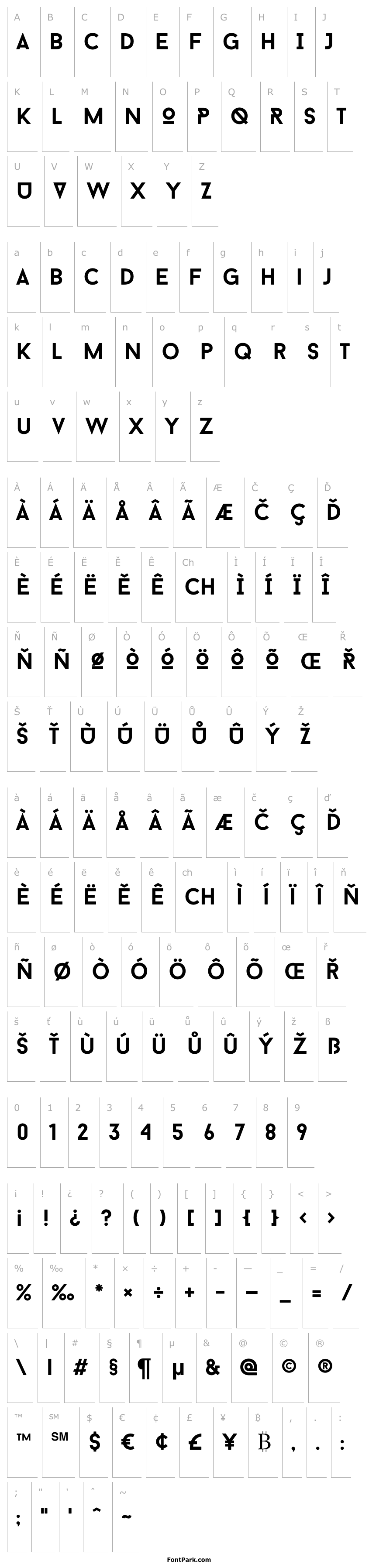 Přehled BaronNeueBold