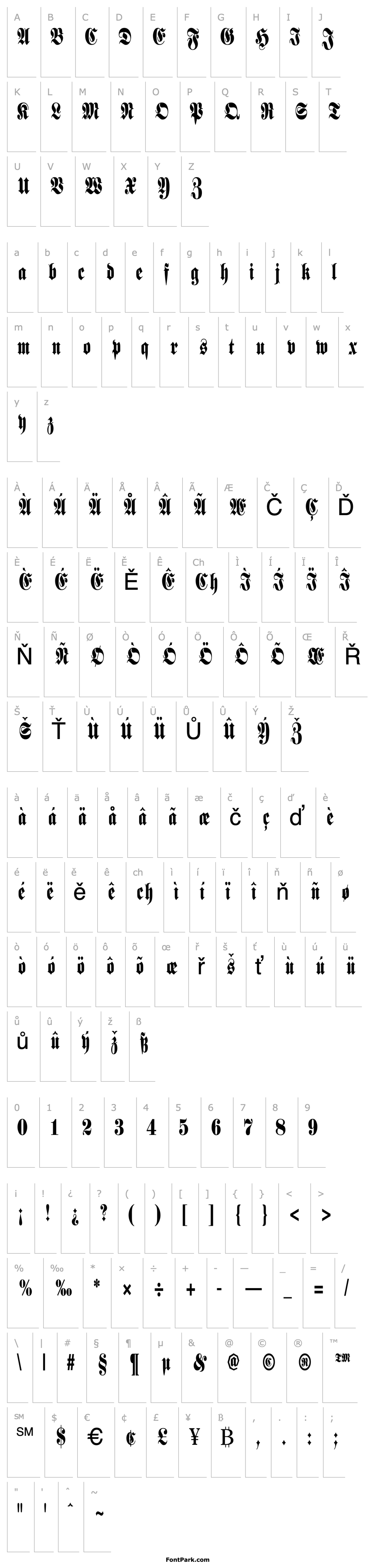 Přehled BarronCondensed