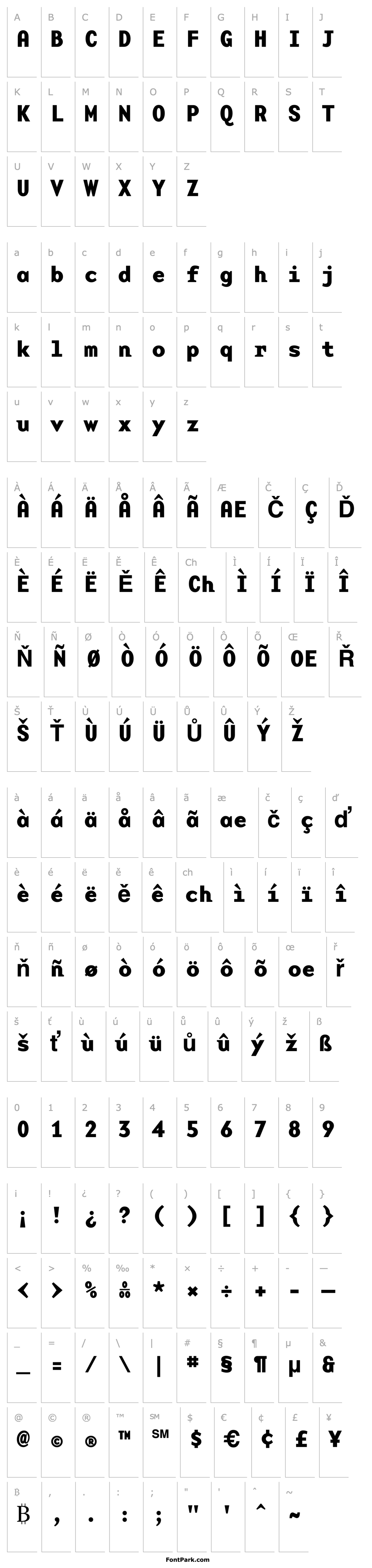 Overview BaseMonoWideBold Bold