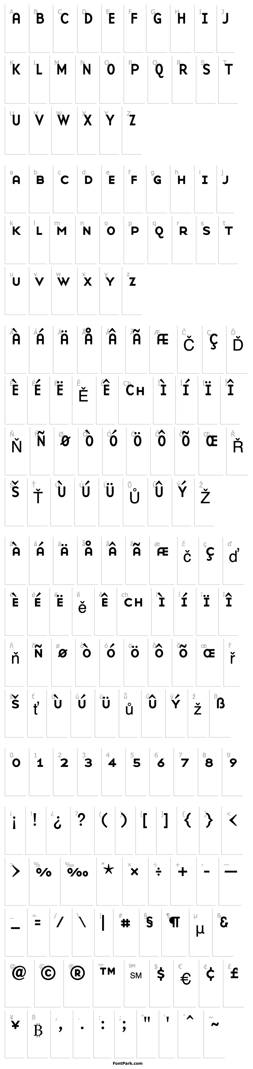 Přehled BaseNineSmallCaps