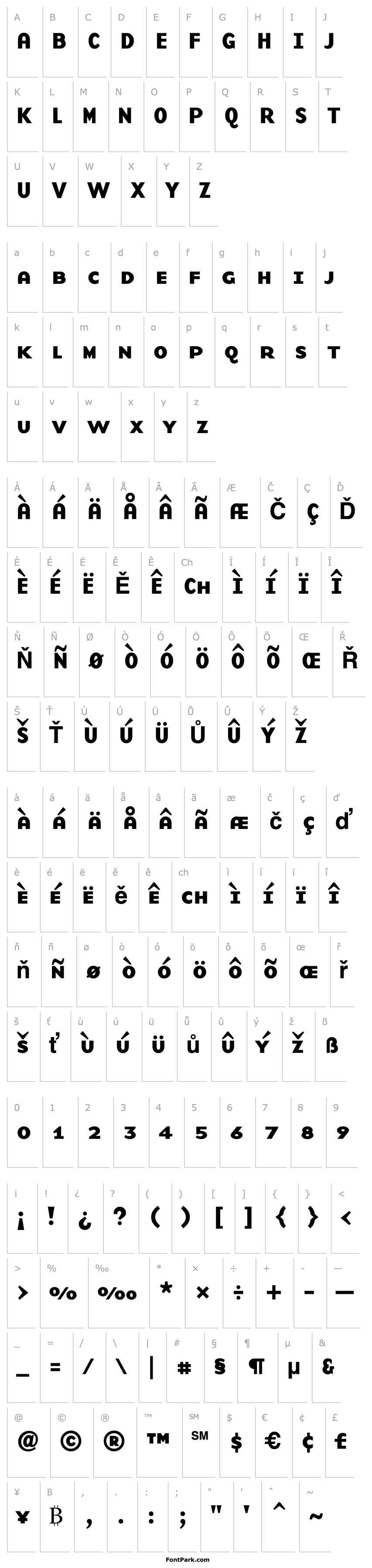 Přehled BaseNineSmallCaps Bold