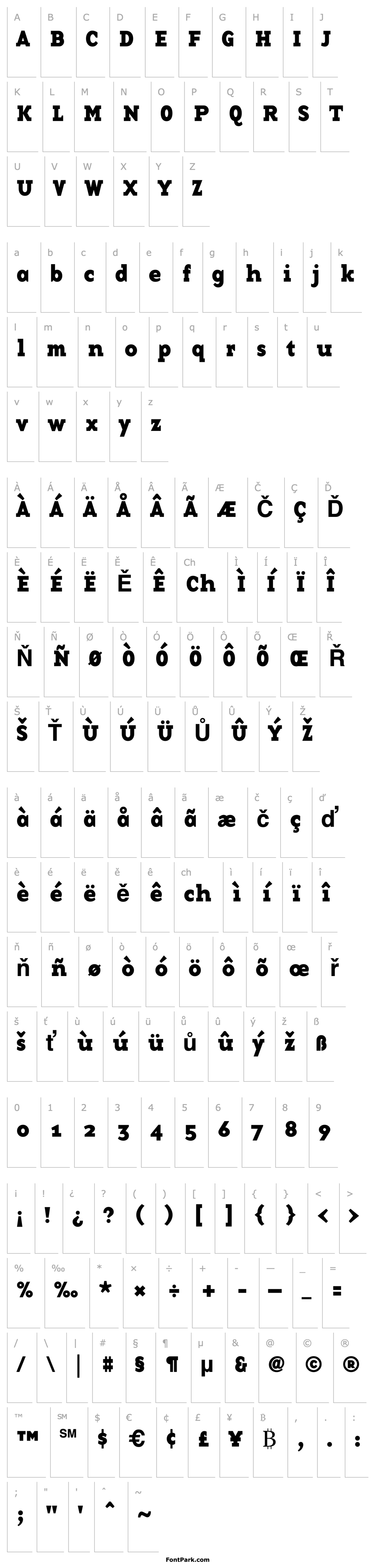 Overview BaseTwelveSerif Bold