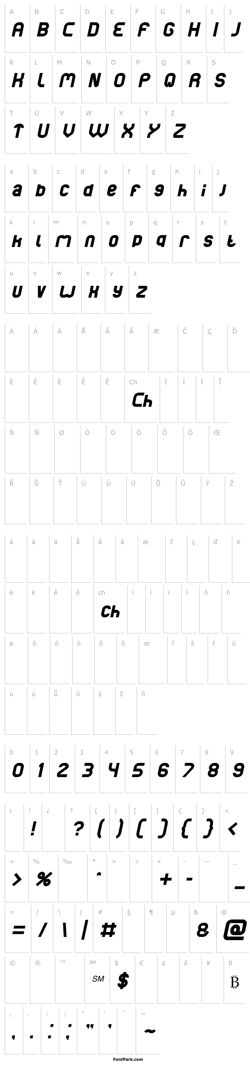 Přehled basic Italic