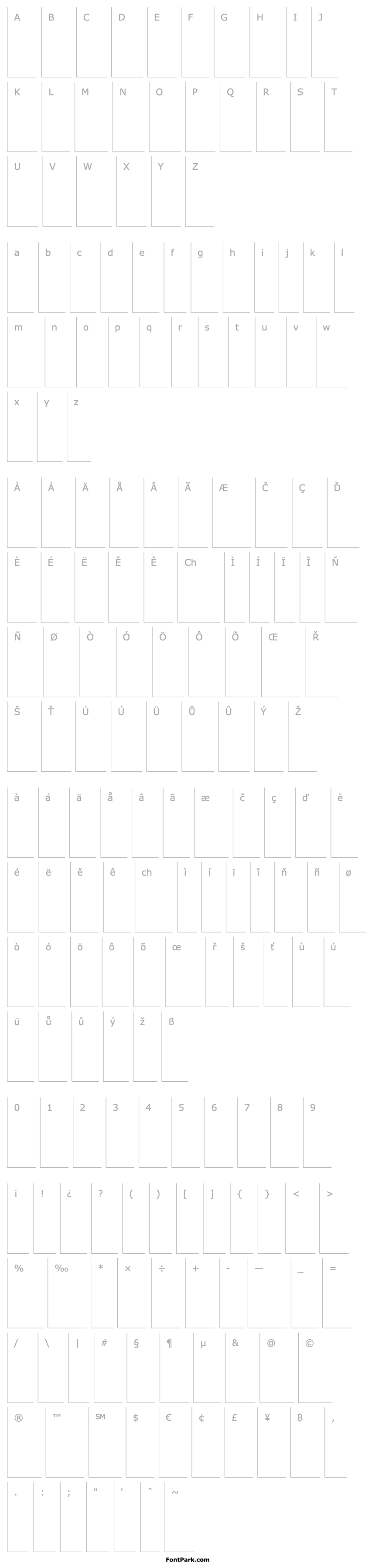 Overview BasicCommercial LT Light Italic