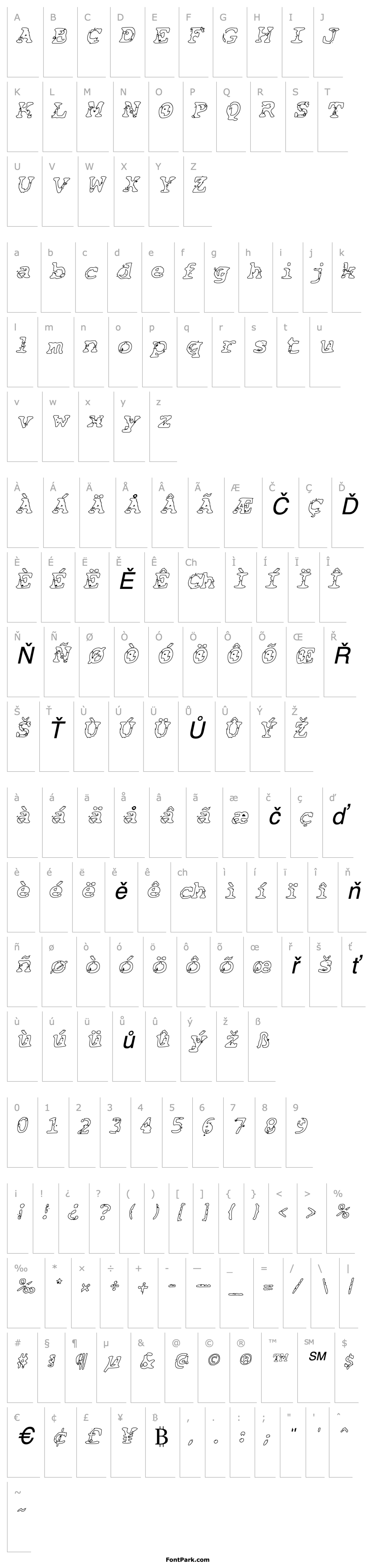 Přehled BasicGrungeHollow Italic