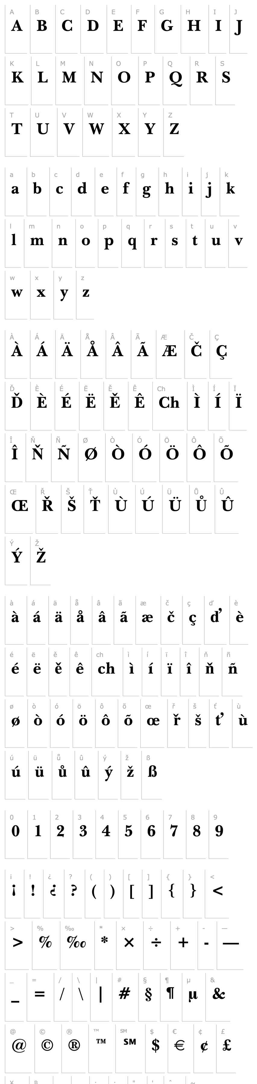 Overview Baskerville Bold BT