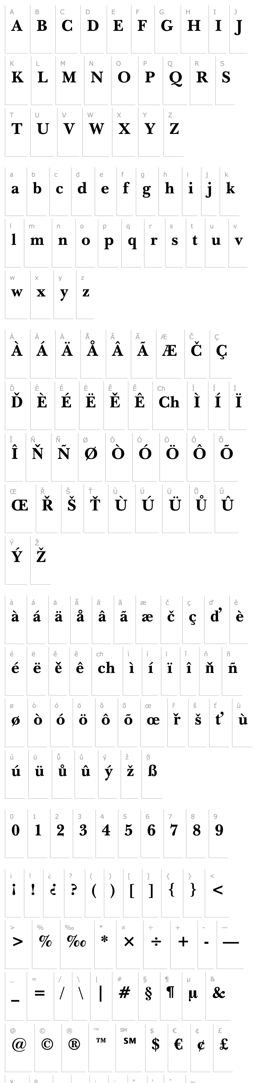 Overview Baskerville BT Bold