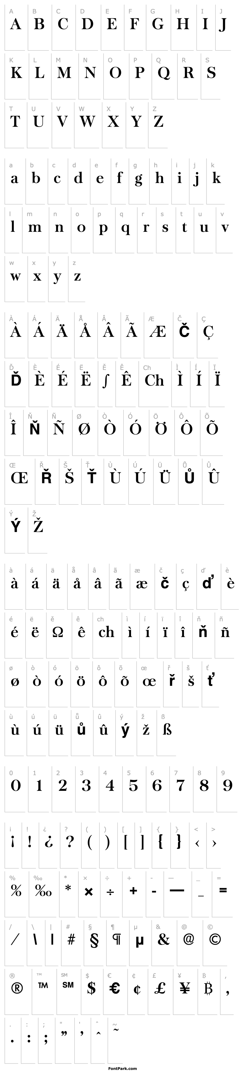 Overview Baskerville-Serial-Bold