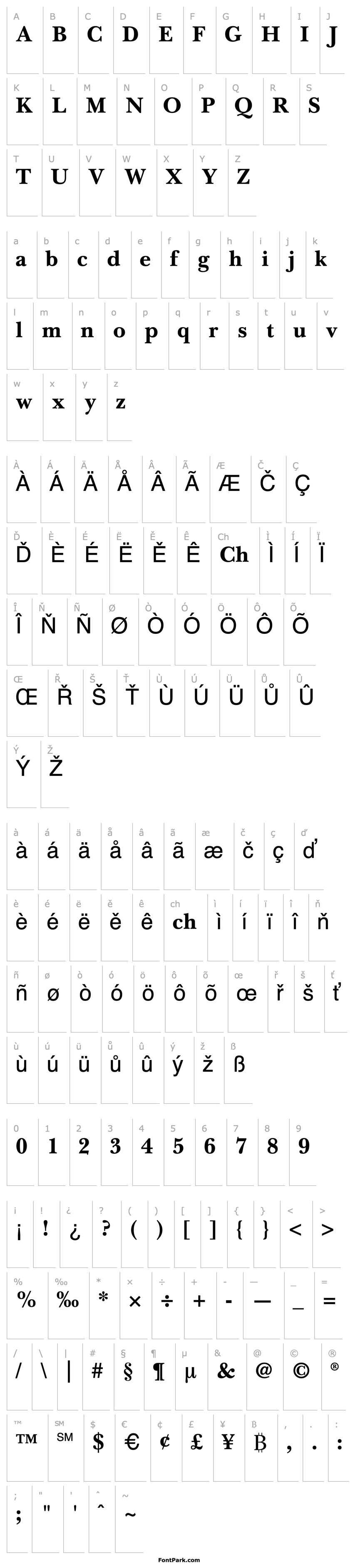 Overview BaskervilleCyr Bold