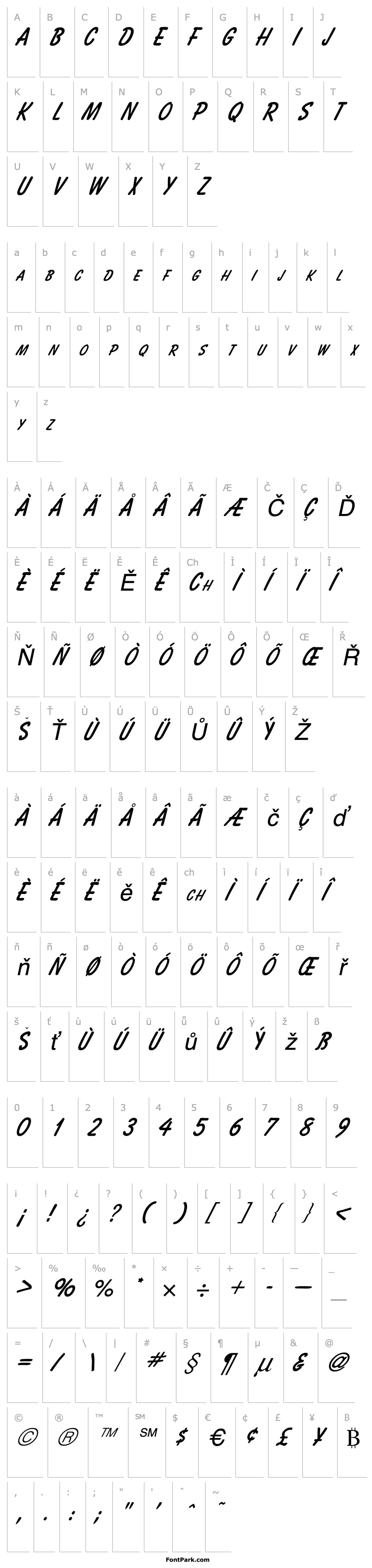 Overview Bassett Italic