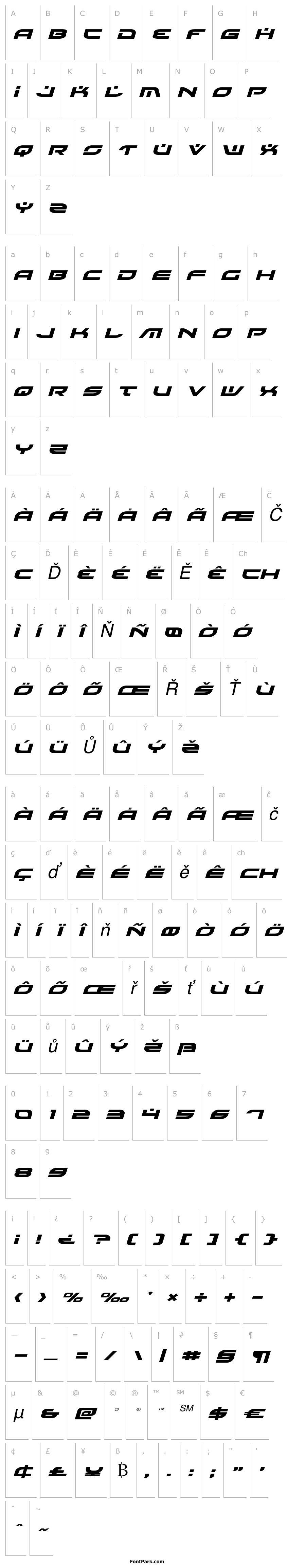 Přehled Battlefield Expanded Italic