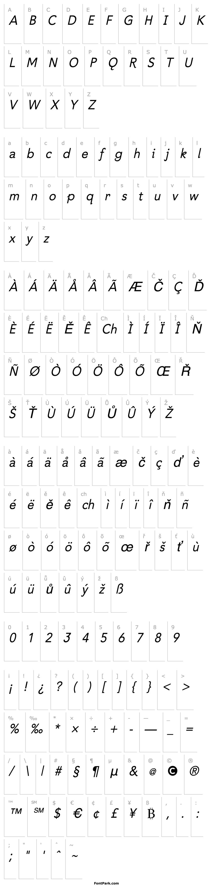 Overview BawdyItalic