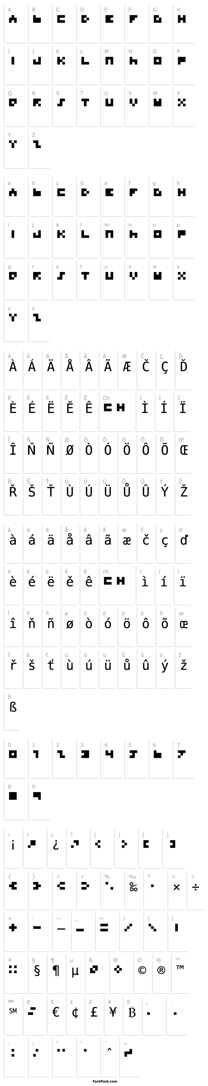 Přehled BD TINYFONT