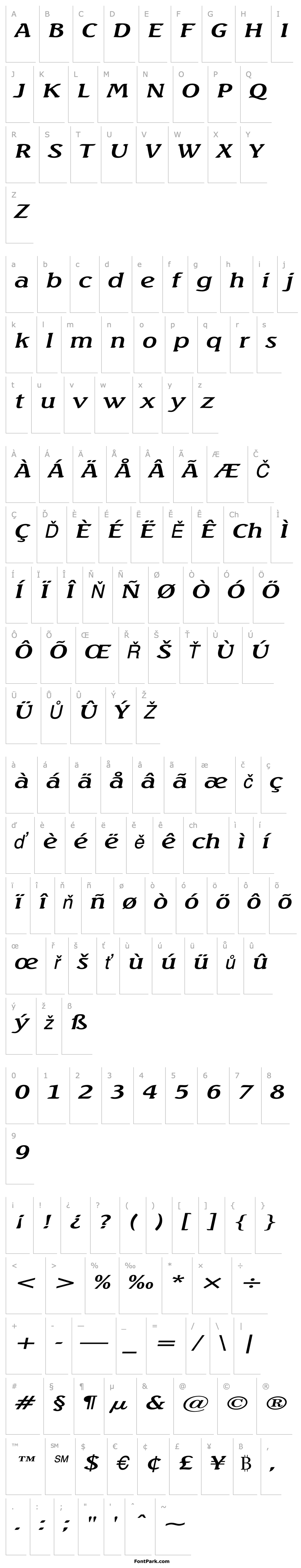 Overview BeachExtended Italic