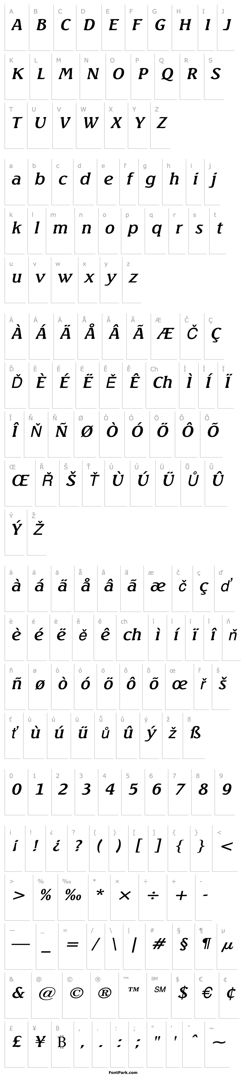 Přehled BeachWide Italic