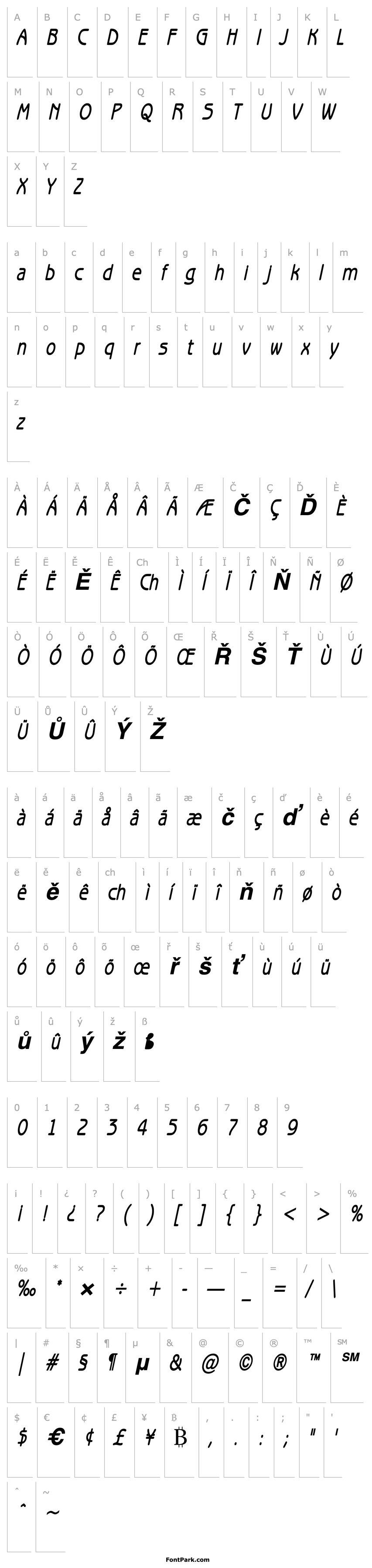 Overview Beagle Condensed Bold Italic