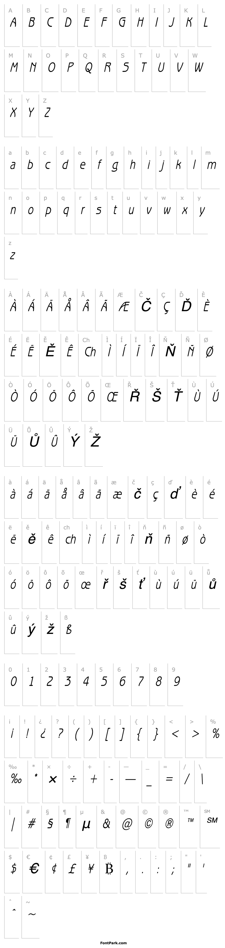 Overview Beagle Condensed Italic