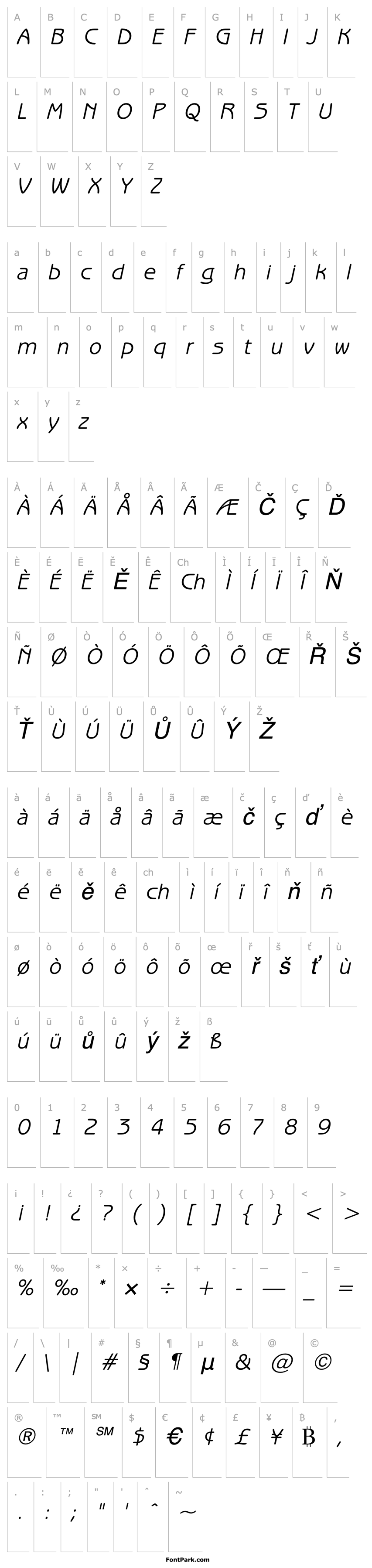 Overview Beagle Italic