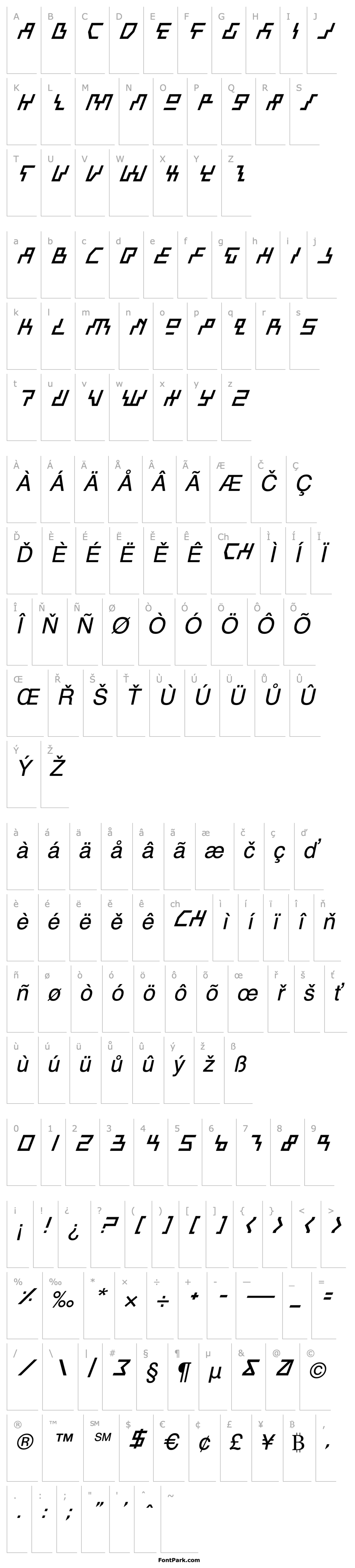 Overview Beam Rider Italic