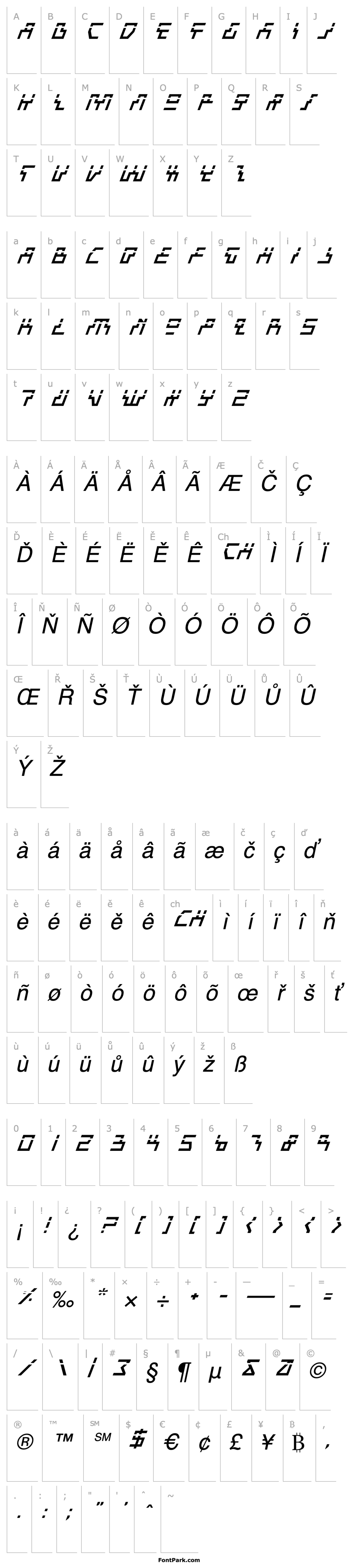 Přehled Beam Rider Italic Laser