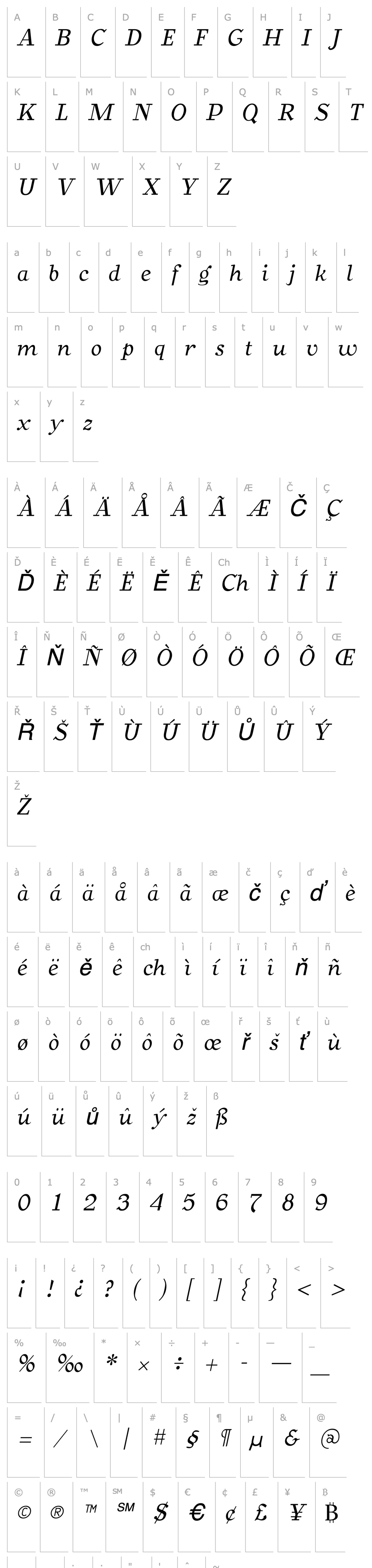 Přehled BearButteT Italic