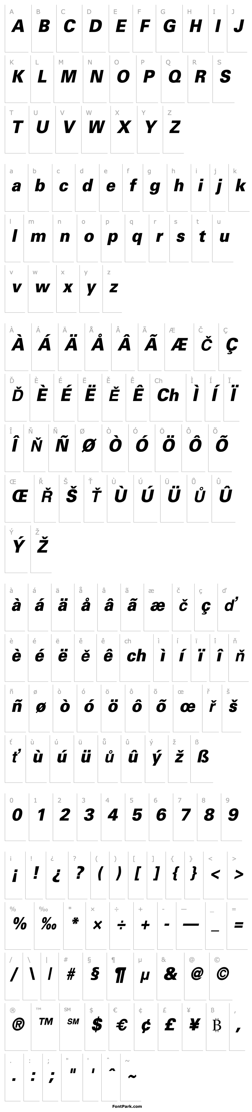 Přehled Beetham-BlackOblique