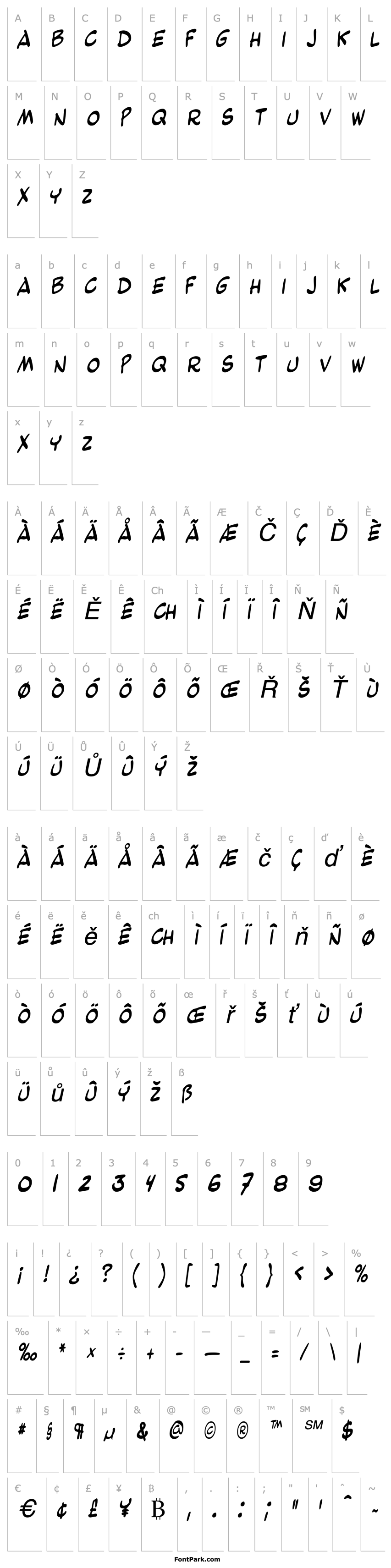 Overview BeetleThin Italic