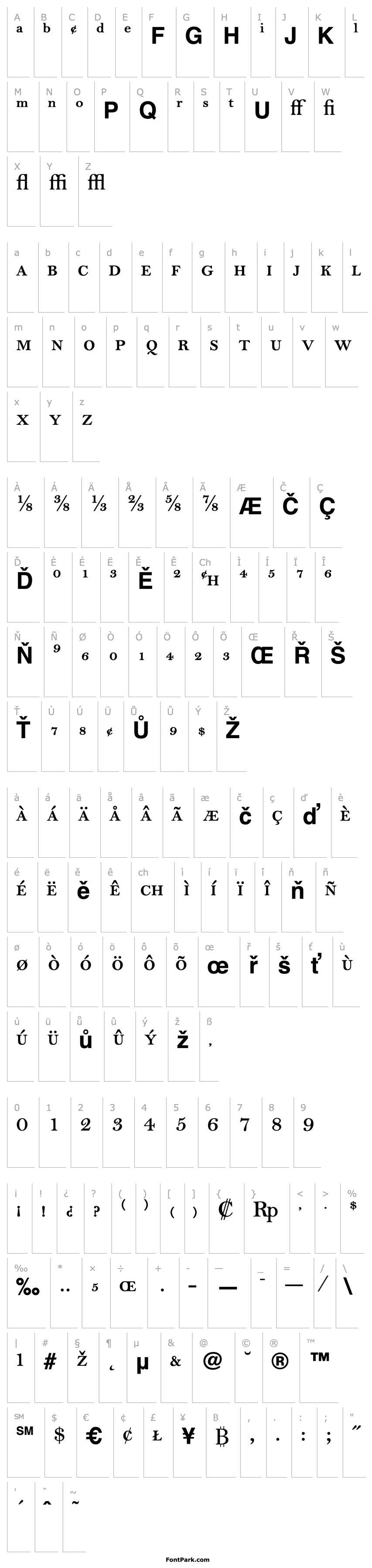 Overview BellMTExpert-SemiBold