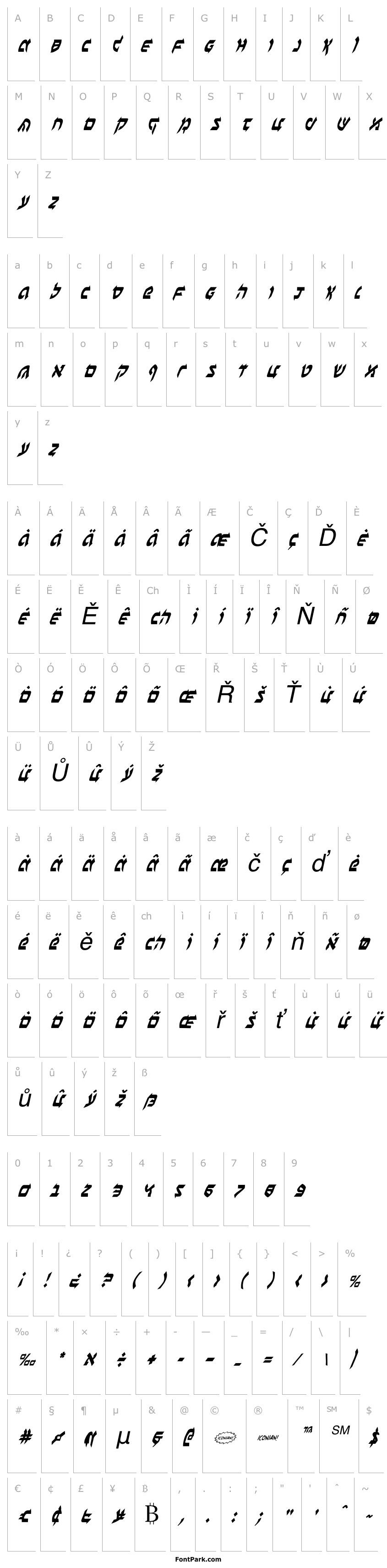 Overview Ben-Zion Condensed Italic