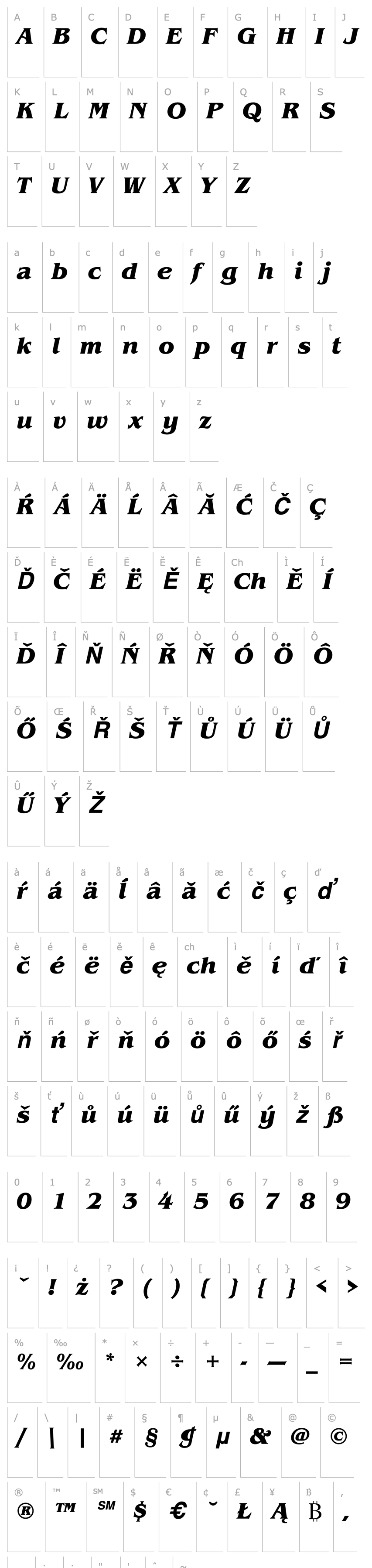 Přehled BenguiatItcTEE Bold Italic