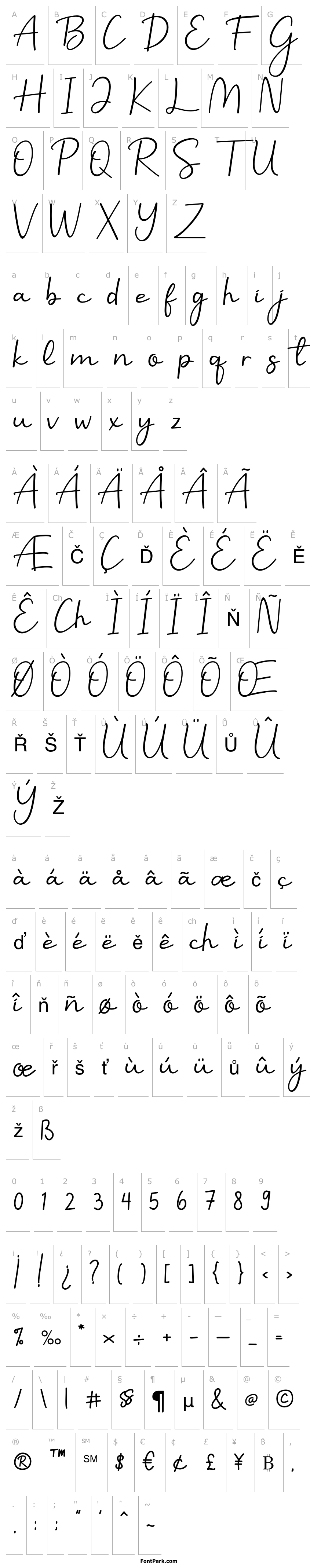 Overview Benilla Calligraphy