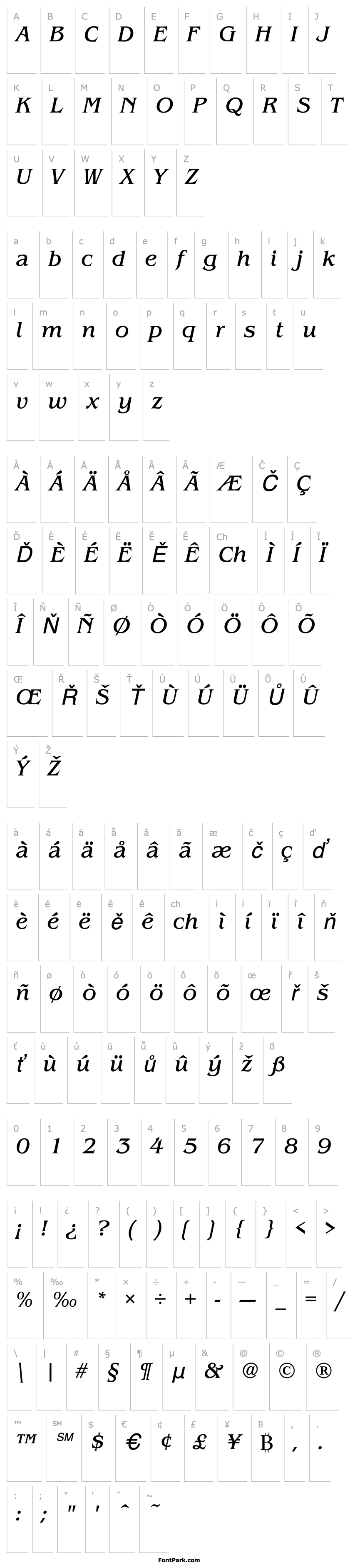 Overview Benjamin Italic