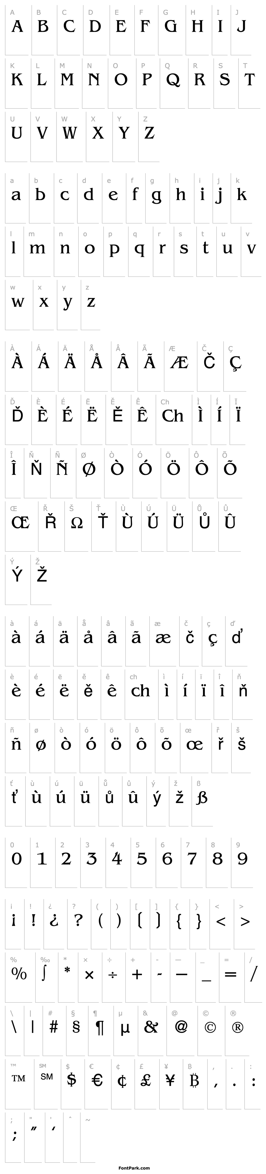 Přehled BenjaminSerif-Regular