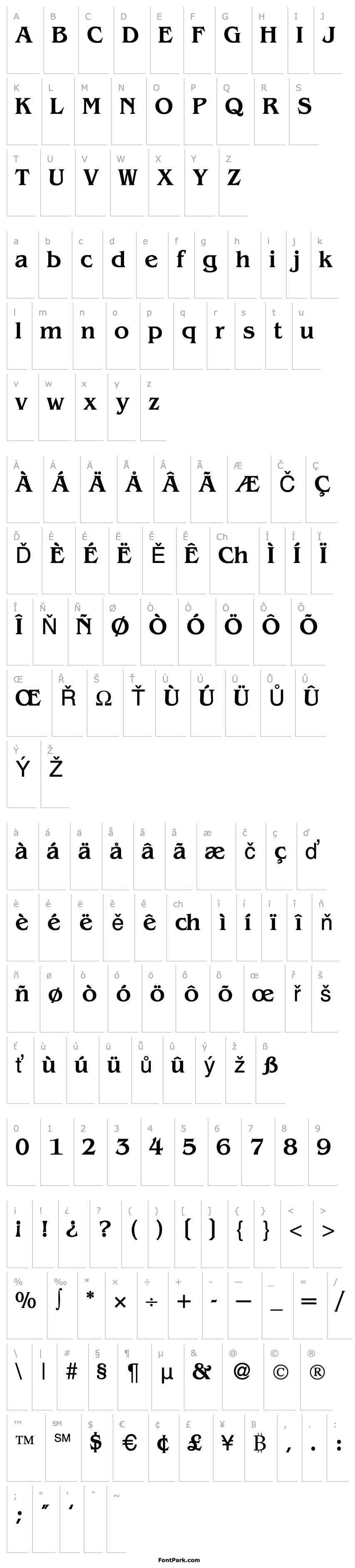 Overview BenjaminSerifMedium-Regular