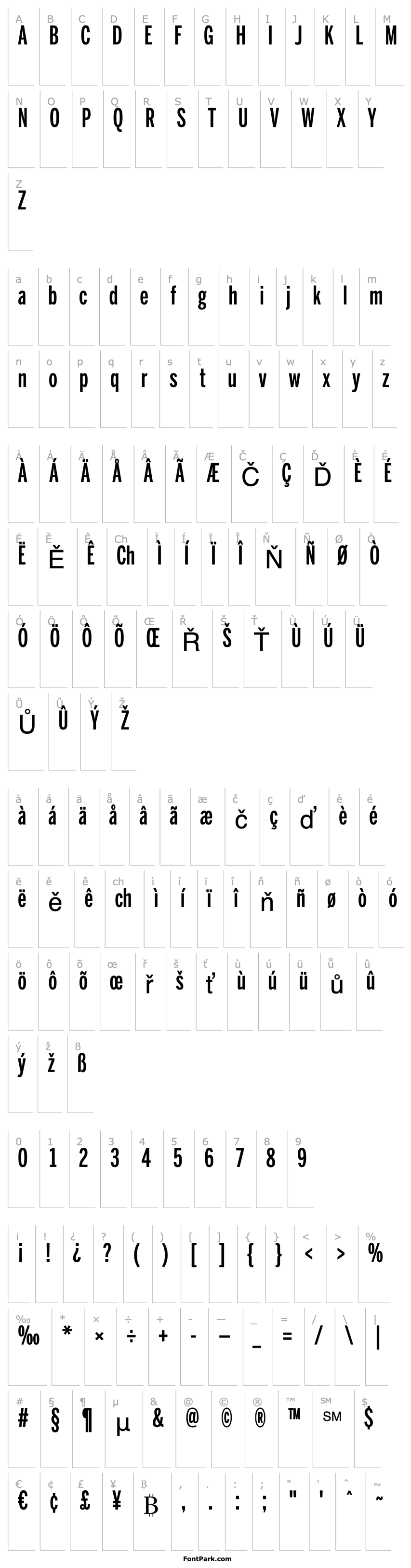 Overview BentonSans ExtraComp Medium