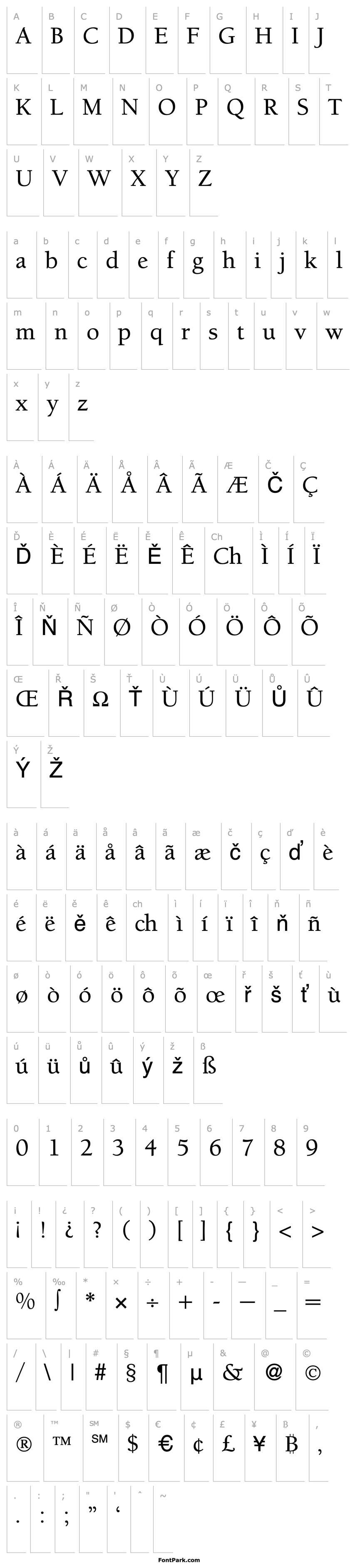 Přehled BergmannOldStyleMedium-Regular