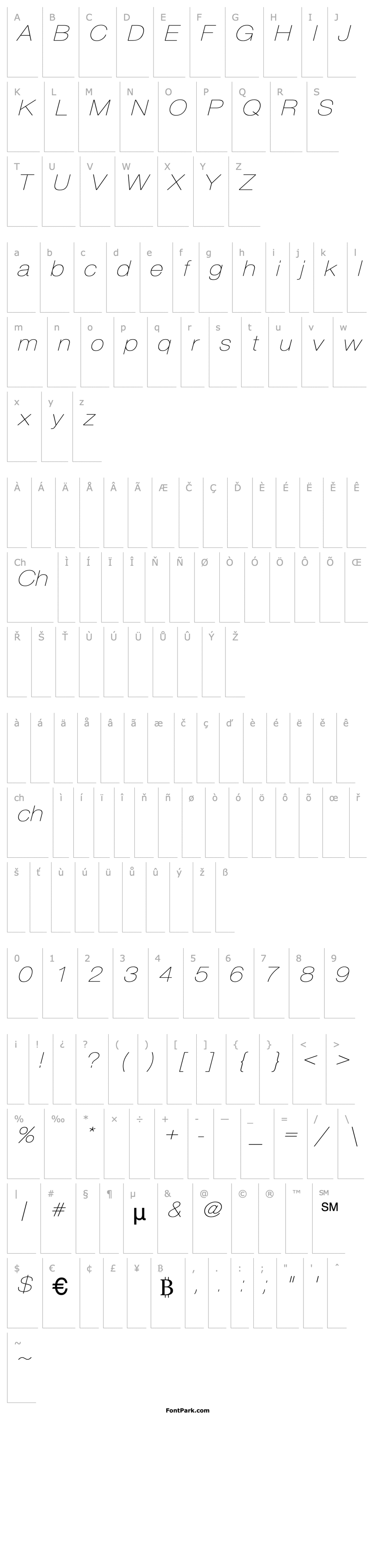 Overview Bern Expanded Oblique Thin